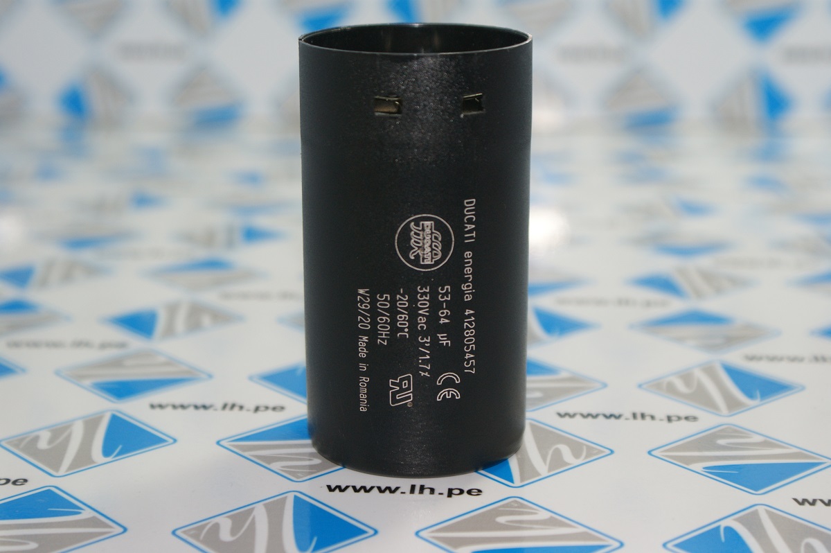 412805457            Capacitor: electrolytic; 64uF; Ø45.5x84mm
